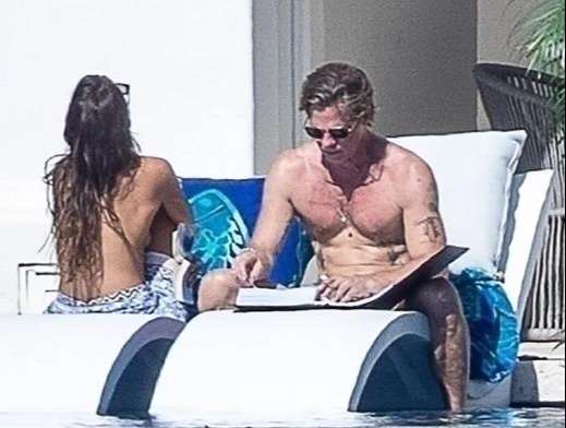 Las fotos que confirman el nuevo romance de Brad Pitt