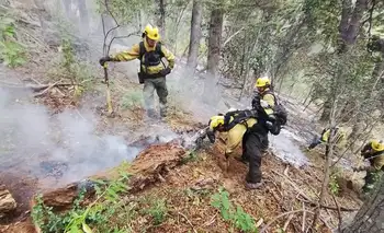 La provincia de Buenos Aires envió brigadistas y recursos para combatir los incendios en Chubut