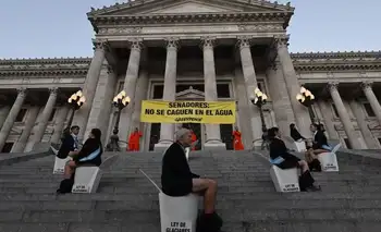 Ley de Glaciares: activistas protestaron en el Congreso contra las modificaciones del proyecto que se tratará en el Senado y fueron detenidos