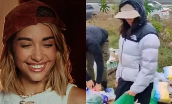 María Becerra se acercó a Zárate para ayudar a los damnificados por las inundaciones