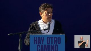 Axel Kicillof lanzó "Derecho al Futuro" con criticas hacia el Gobierno: "El único adversario que tenemos es Milei"