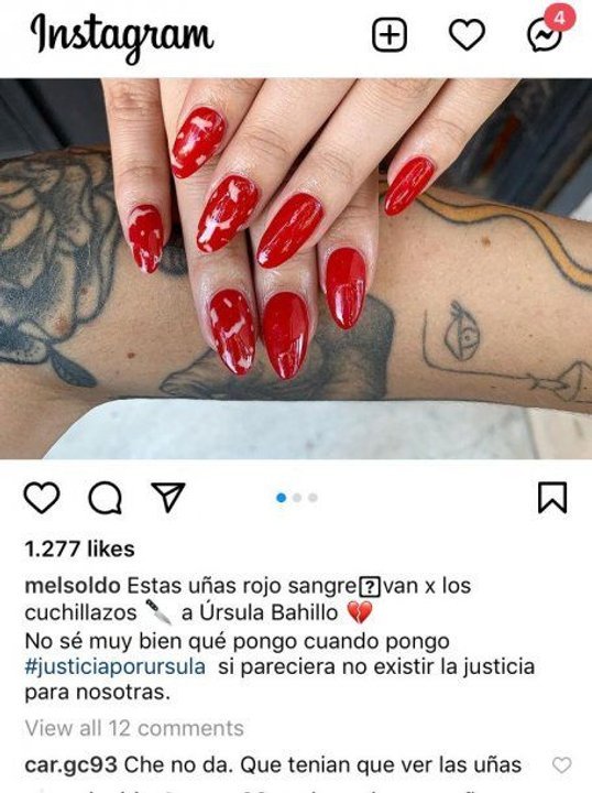 Repudiable: un centro de belleza de uñas usó el femicidio de Úrsula para hacer marketing con una publicación
