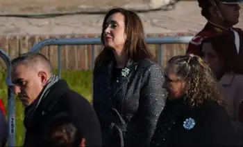 Victoria Villarruel cruzó a Adorni en el acto por el Día de la Bandera: "No hay nadie más peleado con los valores de Belgrano que él"