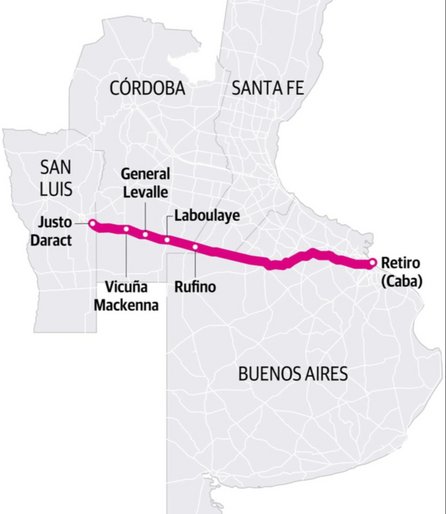 Después de 30 años, volverá a funcionar el tren que une Buenos Aires y San Luis Después de 30 años, volverá a funcionar el tren que une Buenos Aires y San Luis