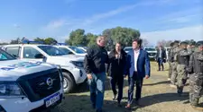 Junto a Berni, el gobernador Kicillof entregó 90 patrulleros