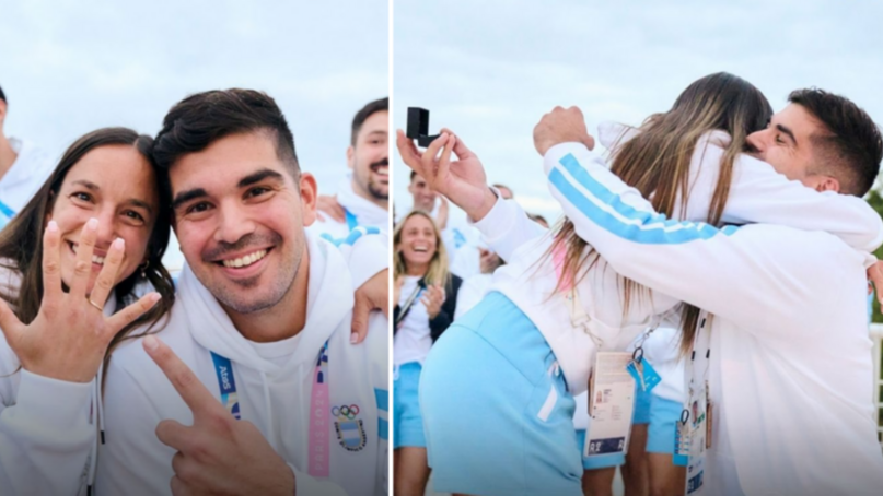 Amor en los Juegos Olímpicos: dos deportistas argentinos se comprometieron en París