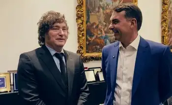 Brasil: Javier Milei se reunió con Flávio Bolsonaro