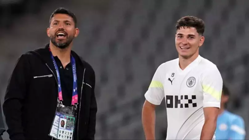 La propuesta del Kun Agüero a Julián Álvarez: "Va a tener que ir a Independiente"