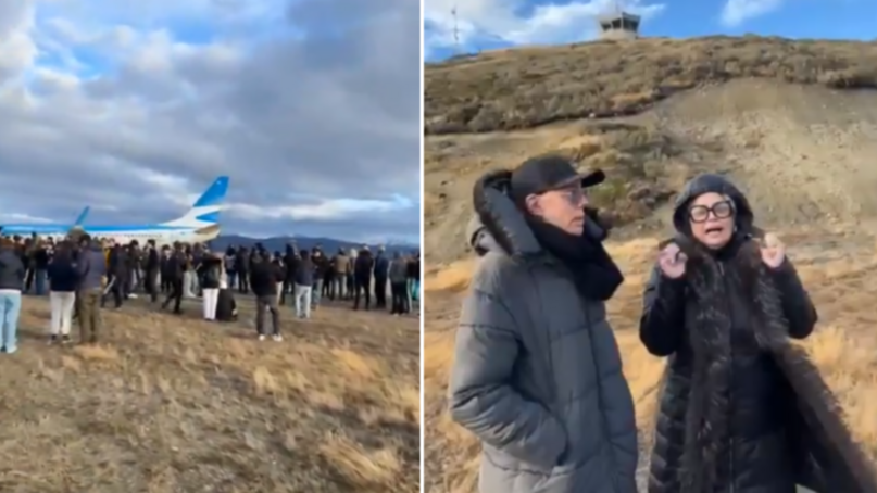 Marcelo Polino y Carmen Barbieri recibieron una amenaza de bomba en su vuelo desde Ushuaia