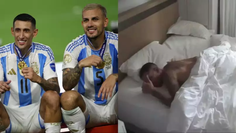 "Dale que...": el video inédito de Paredes con Di María antes de la final de la Copa América