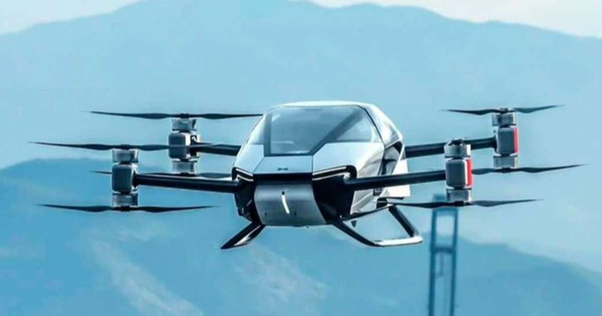 Video se realizó el primer vuelo de un "auto volador" de XPeng en Dubái