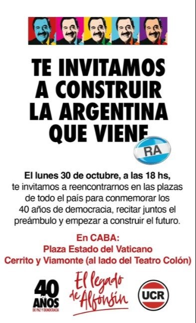 40 años Democracia campaña UCR