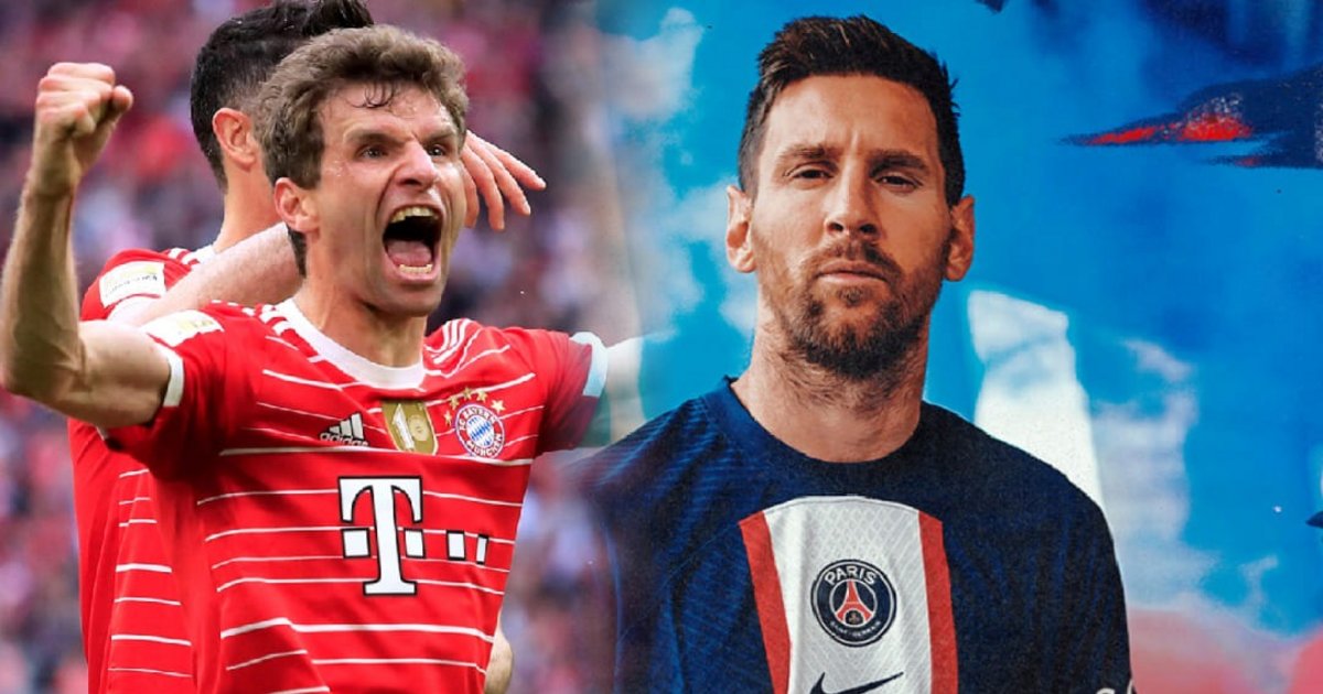 El mensaje de Thomas Müller a Messi y el PSG tras el sorteo de Champions