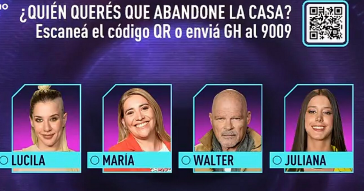 Así quedó la placa de nominados de Gran Hermano