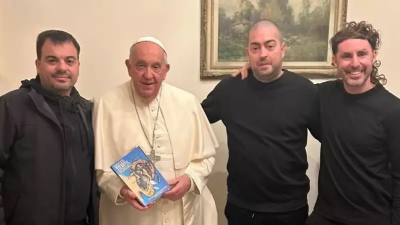 El papa Francisco recibió a Pato Fontanet en el Vaticano 